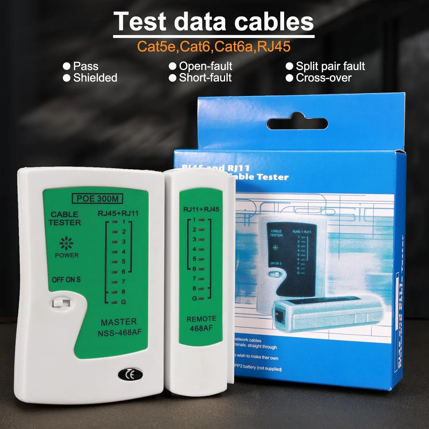 Pass Through RJ45 Crimp Tool Kit, RJ45 Ethernet Crimper Cat5 Cat5e Cat6 Crimping Tool Kit