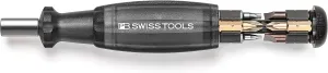 PB Swiss Tools PB-6464-Black Insider Pocket Tool with Integrated bit Magazine and 8 PrecisionBits C6 - Swiss Made