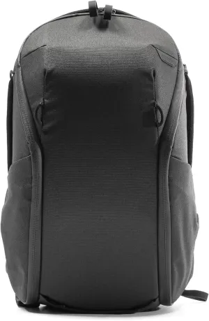 Peak Design Everyday Backpack Zip 15L Black, Carry-on Backpack with Laptop Sleeve (BEDBZ-15-BK-3)