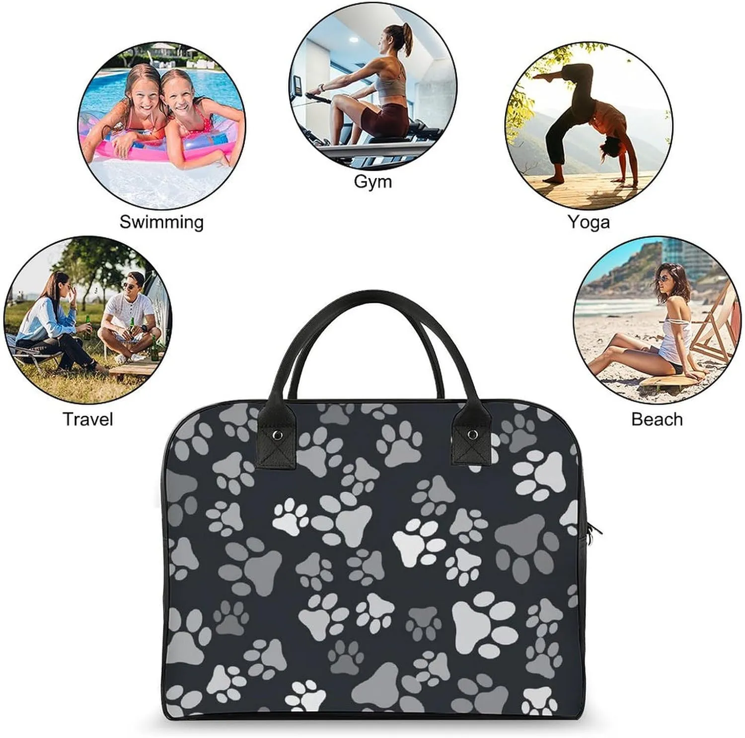 Penguin Bird Fashionable Large Capacity Travel Handbag Unisex