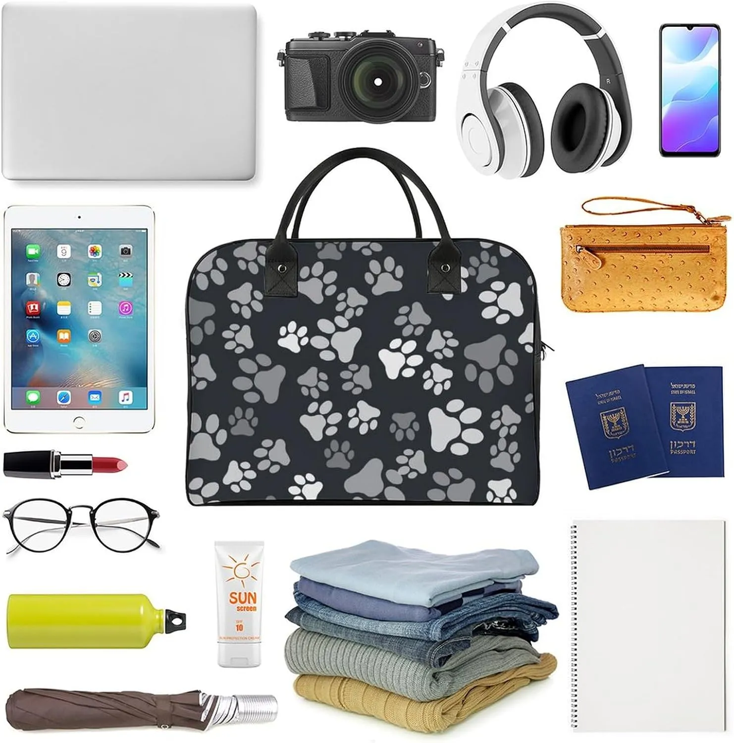 Penguin Bird Fashionable Large Capacity Travel Handbag Unisex