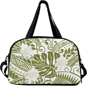 Personalized Travel Storage Bag Tote Polynesian Tribe Custom Handbag Large Capacity Wear Resistant Durable Handbag