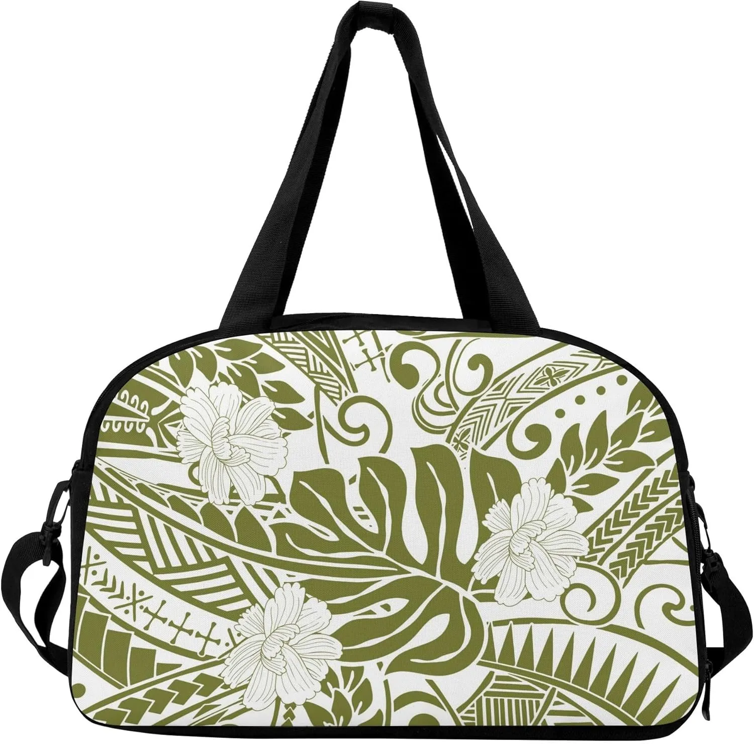Personalized Travel Storage Bag Tote Polynesian Tribe Custom Handbag Large Capacity Wear Resistant Durable Handbag