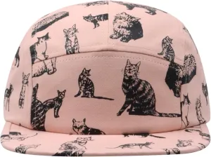 Pet and Wildlife-Themed 5-Panel Camp Caps Cat Dog Dachshund Capybara Opossum Hats for Animal Enthusiasts
