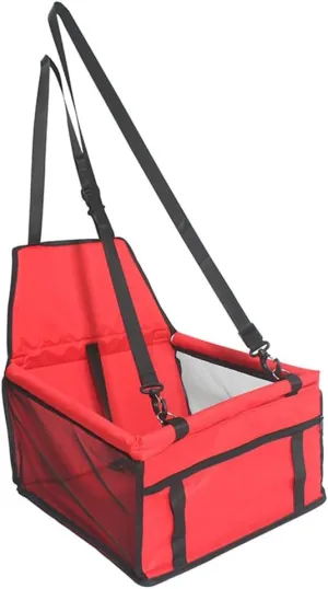 Pet Car Seat for Peugeot 206 5-Door 2L 2M 2C 2A 2E Hatchback/Wagon Estate 1999-2011 2012 Dog Car Seat with Leash Portable Dog Bed for Car Washable Foldable Car Pet Bag,Red