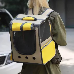Pet Carrier Backpack - Breathable Dog and Cat Travel Bag