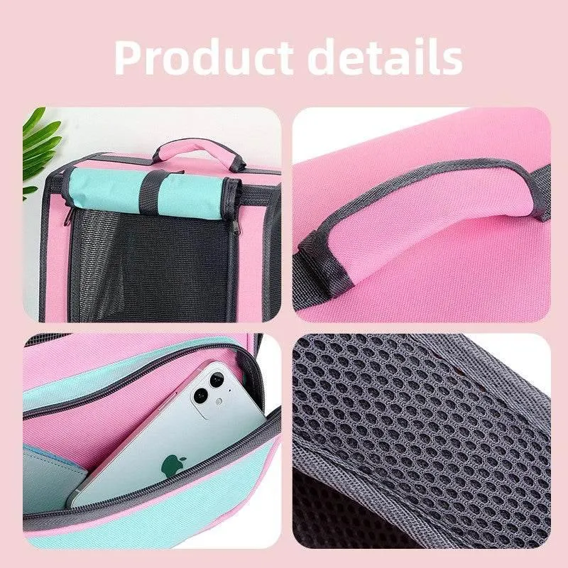 Pet Carrier Backpack - Breathable Dog and Cat Travel Bag
