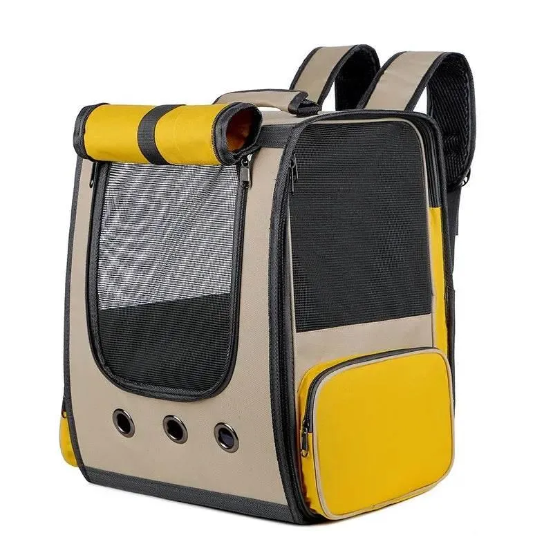Pet Carrier Backpack - Breathable Dog and Cat Travel Bag