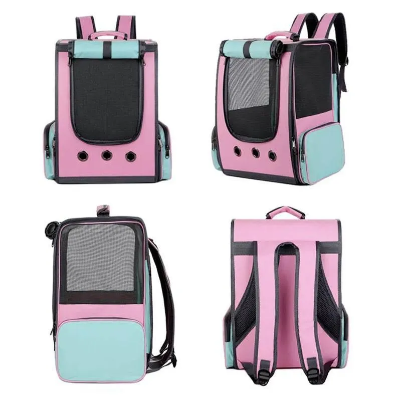 Pet Carrier Backpack - Breathable Dog and Cat Travel Bag