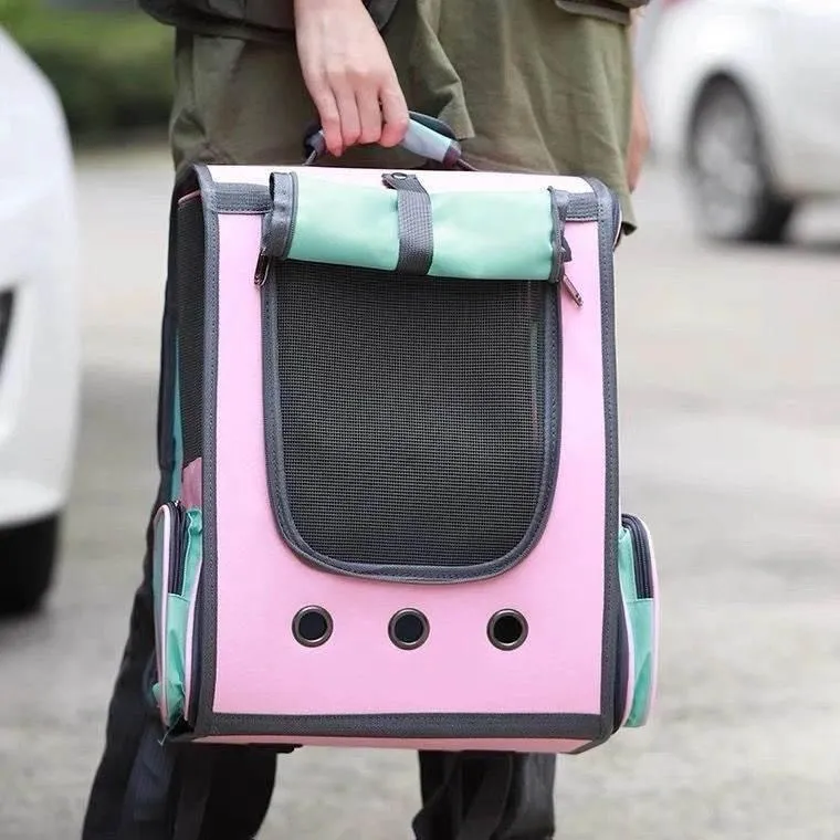 Pet Carrier Backpack - Breathable Dog and Cat Travel Bag