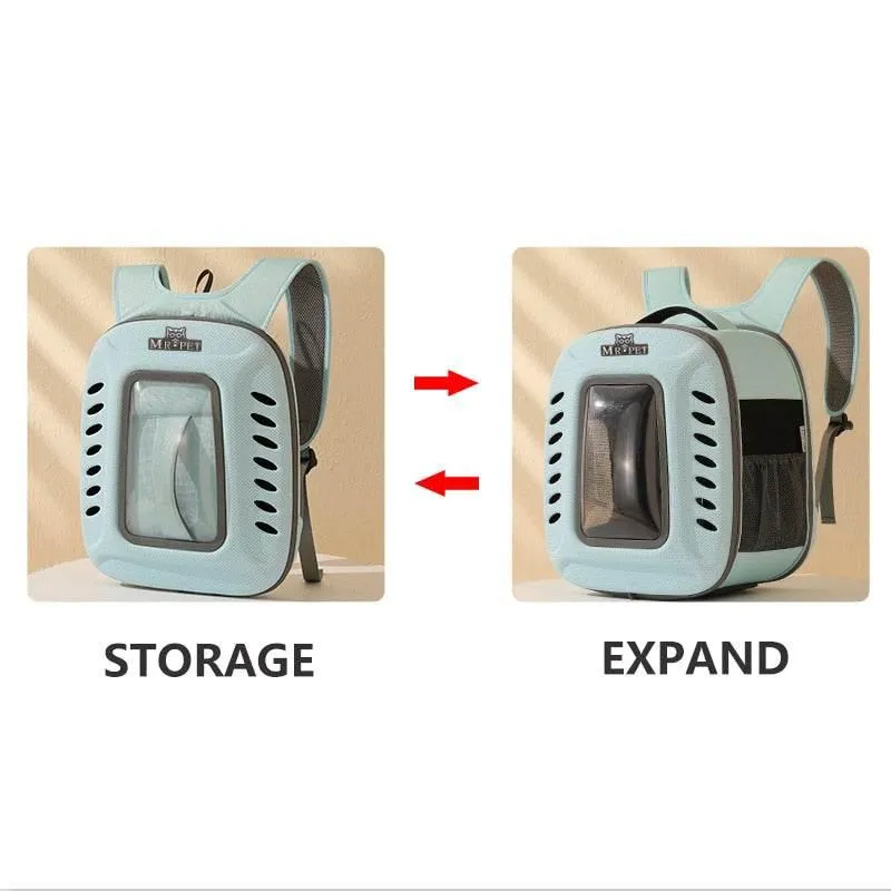 Pet Carrier Backpack - Comfortable Breathable Travel Bag for Pets