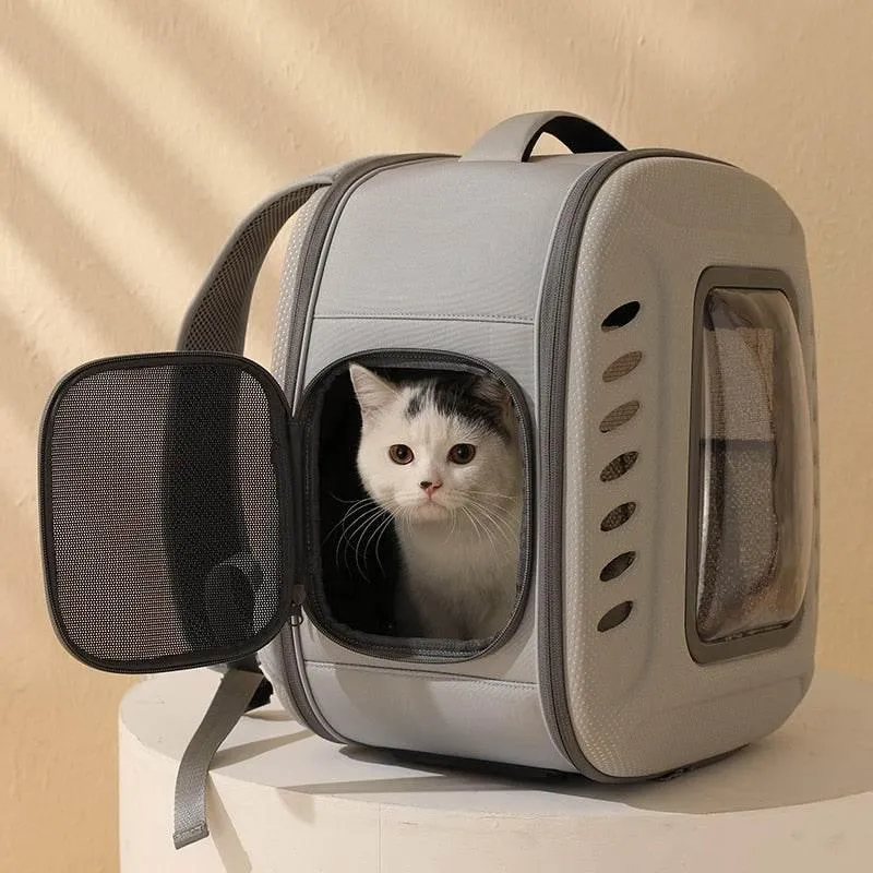 Pet Carrier Backpack - Comfortable Breathable Travel Bag for Pets