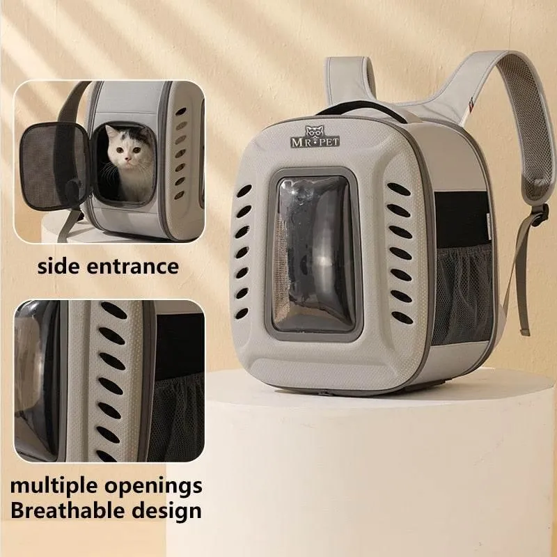 Pet Carrier Backpack - Comfortable Breathable Travel Bag for Pets