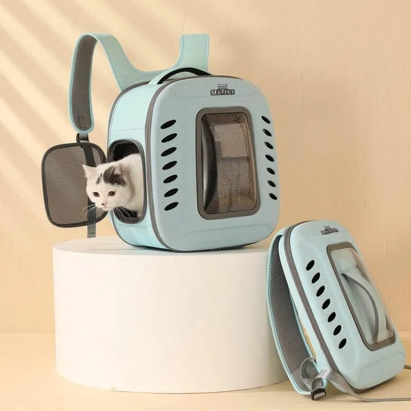 Pet Carrier Backpack - Comfortable Breathable Travel Bag for Pets