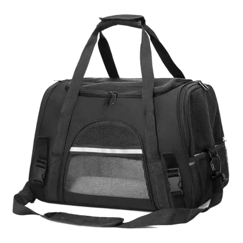 Pet Carrier Bag with Mesh Ventilation for Breathability and Multi-purpose Use