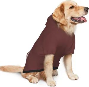 Pet Dog & Cat Hoodie, Basic Pet Clothes Hoodie Sweater with Hat, Color Burgundy Pet Hoodie, Multi-Color Soft and Warm Cute Casual Hoodie Sweatshirt for Medium Large Dogs, XXL