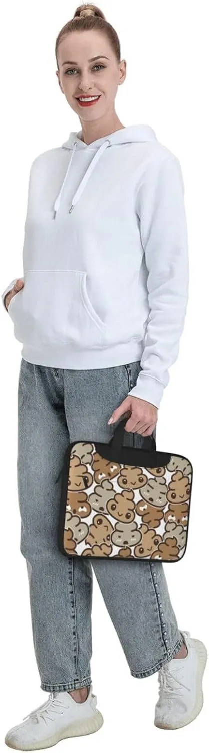 Pet French Bulldog Laptop Bag Classic Slim Briefcase Messenger Bag, Spacious, Ergonomic