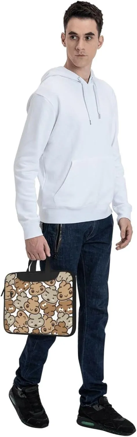 Pet French Bulldog Laptop Bag Classic Slim Briefcase Messenger Bag, Spacious, Ergonomic