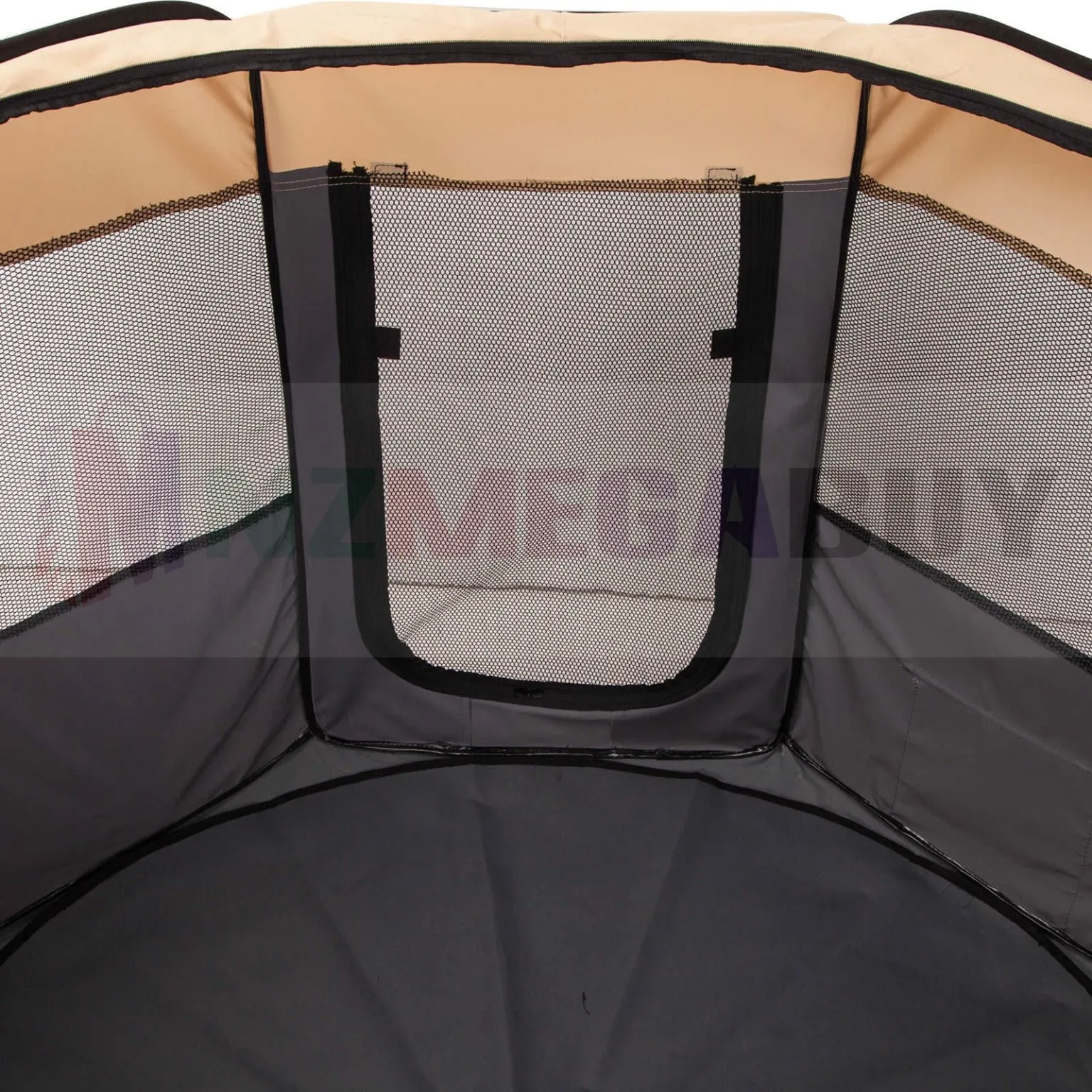 Pet Playpen Soft Crate Cage Portable Black 2XL * 150 x 150 x 98cm