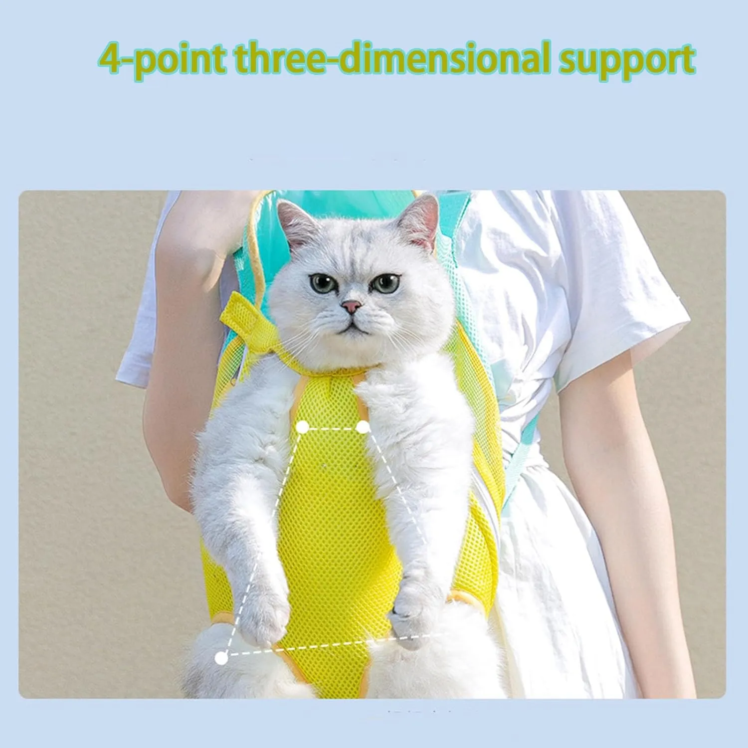 Pet Travel Bag Kit for Cat Dog Carrier & Travel, Breathable Pet Out Bag, Outcrop, Pet Out Shoulder Bag Yellow and Green (Yellow and Green, Medium)