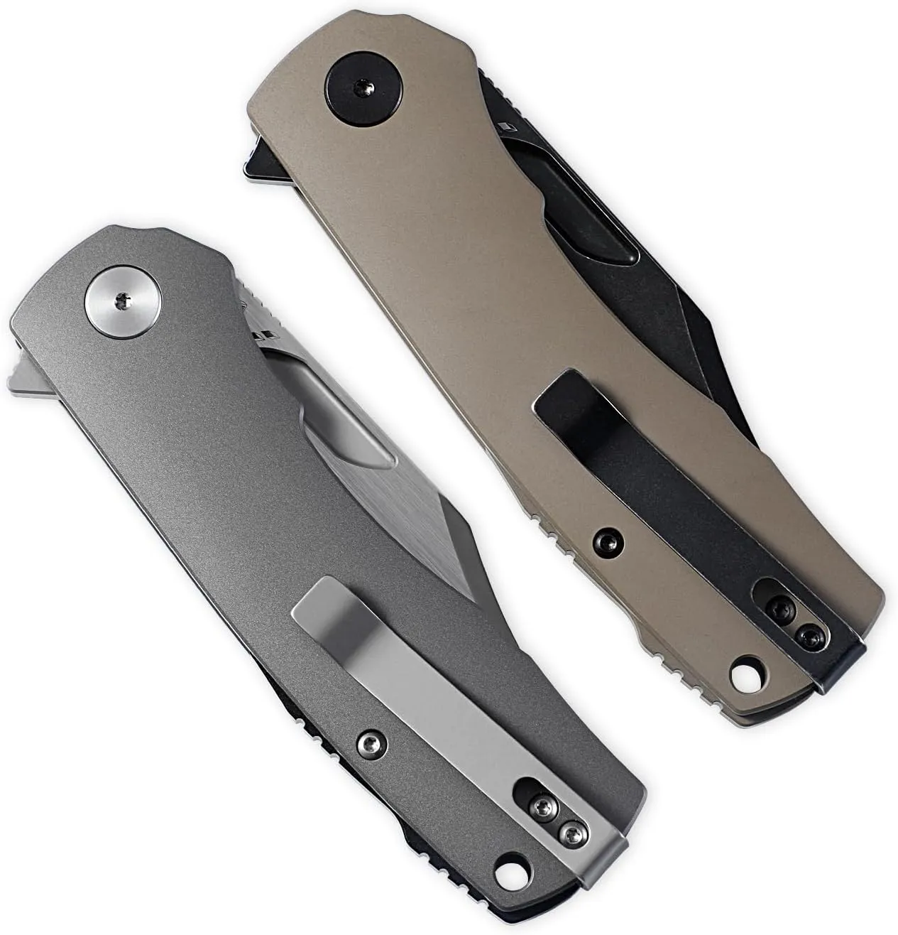 Petrified fish PFP03 Victor,3.58" K110 Satin Blade,140g Micarta Handel Flipper Liner lock Folding knife (Blue Satin)