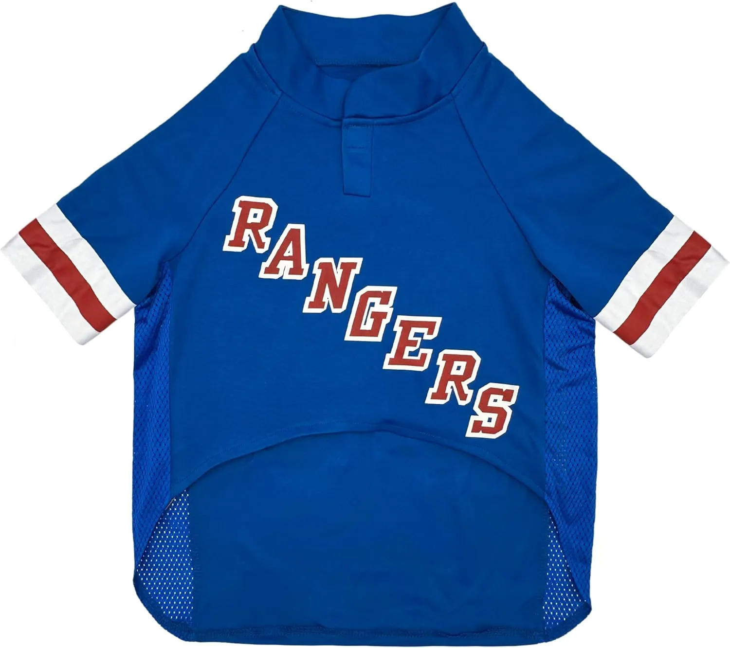 Pets First NHLPA Adam Fox Mesh Jersey for Dogs & Cats, New York Rangers Foxy-23 Dog Jersey, Size Small, Licensed Dog Jersey with Your Favorite Hockey Team Player