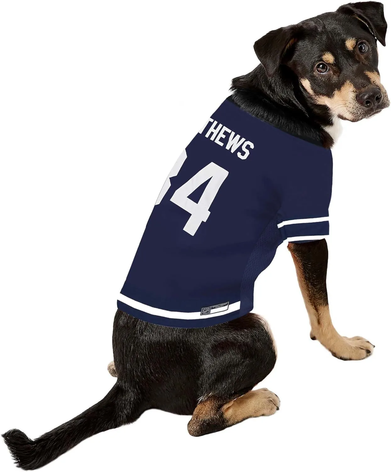 Pets First NHLPA Auston Matthews Mesh Jersey for Dogs & Cats, Toronto Maple Leafs Papi-34 Dog Jersey, Size Small, Licensed Dog Jersey with Your Favorite Hockey Team Player
