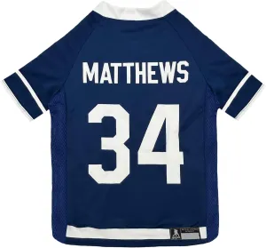 Pets First NHLPA Auston Matthews Mesh Jersey for Dogs & Cats, Toronto Maple Leafs Papi-34 Dog Jersey, Size Small, Licensed Dog Jersey with Your Favorite Hockey Team Player