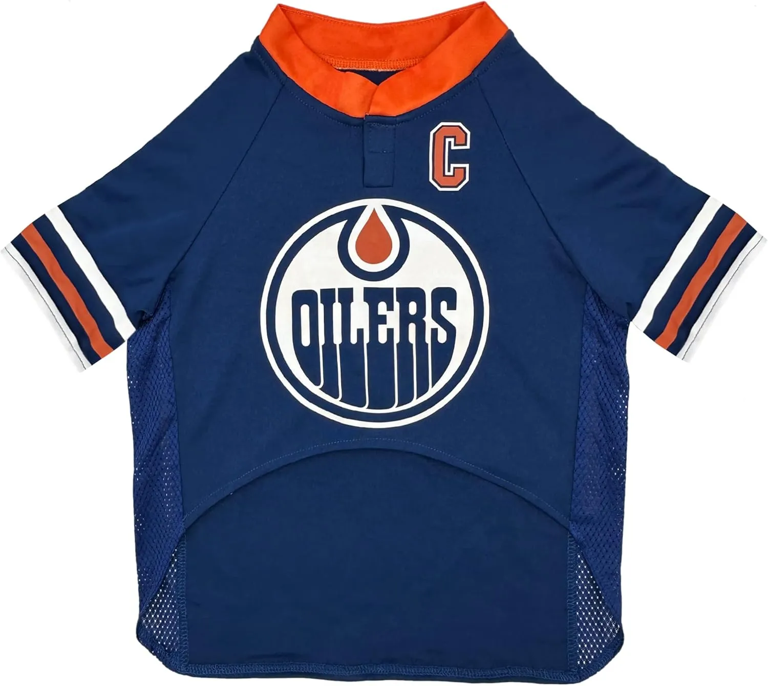 Pets First NHLPA Connor McDavid Mesh Jersey for Dogs & Cats, Edmonton Oilers McJesus-97 Dog Jersey, Size X-Large, Licensed Dog Jersey with Your Favorite Hockey Team Player
