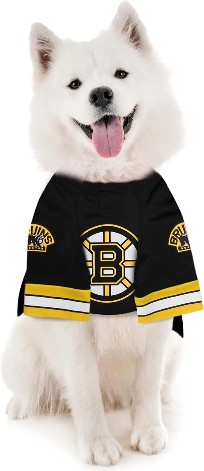 Pets First NHLPA David Pastrnak Mesh Jersey for Dogs & Cats, Boston Bruins Pasta-88 Dog Jersey, Size Small, Licensed Dog Jersey with Your Favorite Hockey Team Player