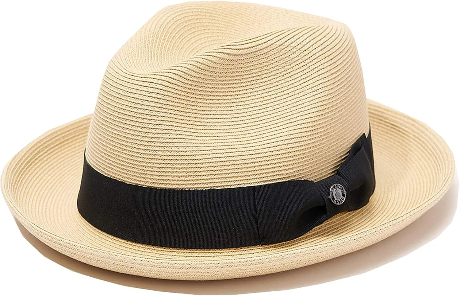 Pineapple&Star Genoa Fedora Bucket Sun Straw Beach Hat Fine Braid UPF50  Unisex