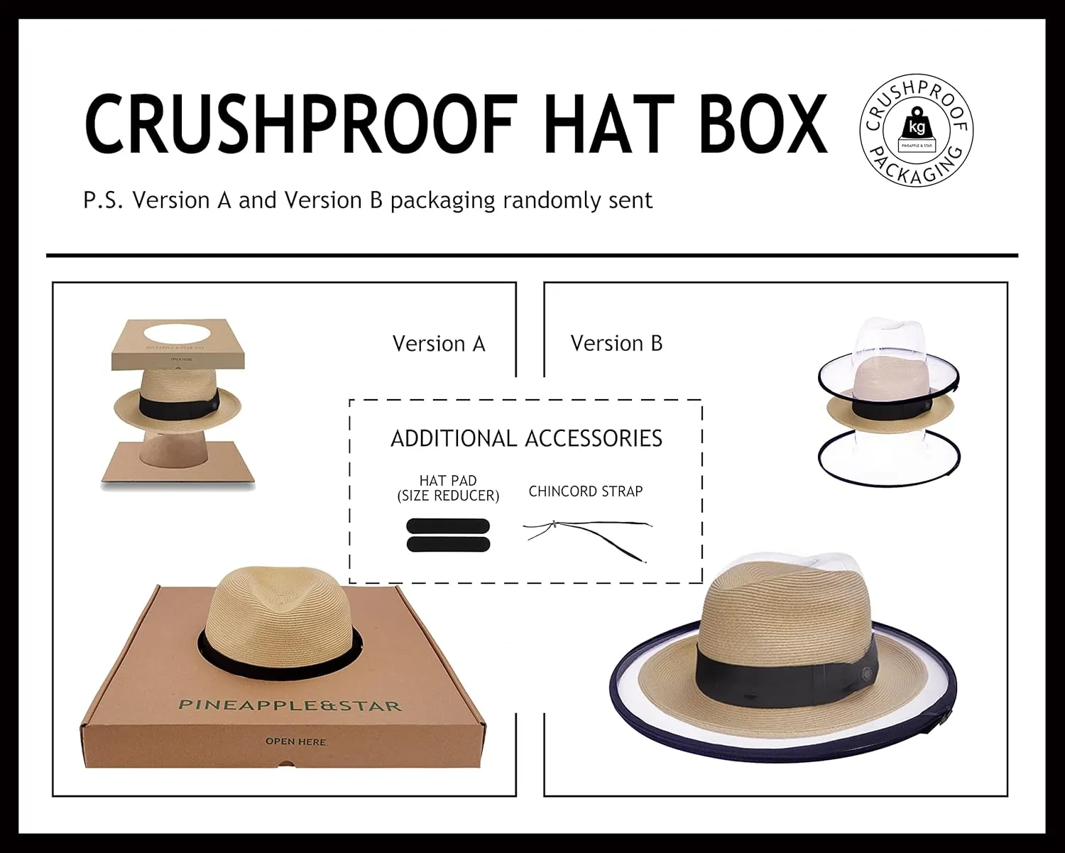 Pineapple&Star Genoa Fedora Bucket Sun Straw Beach Hat Fine Braid UPF50  Unisex