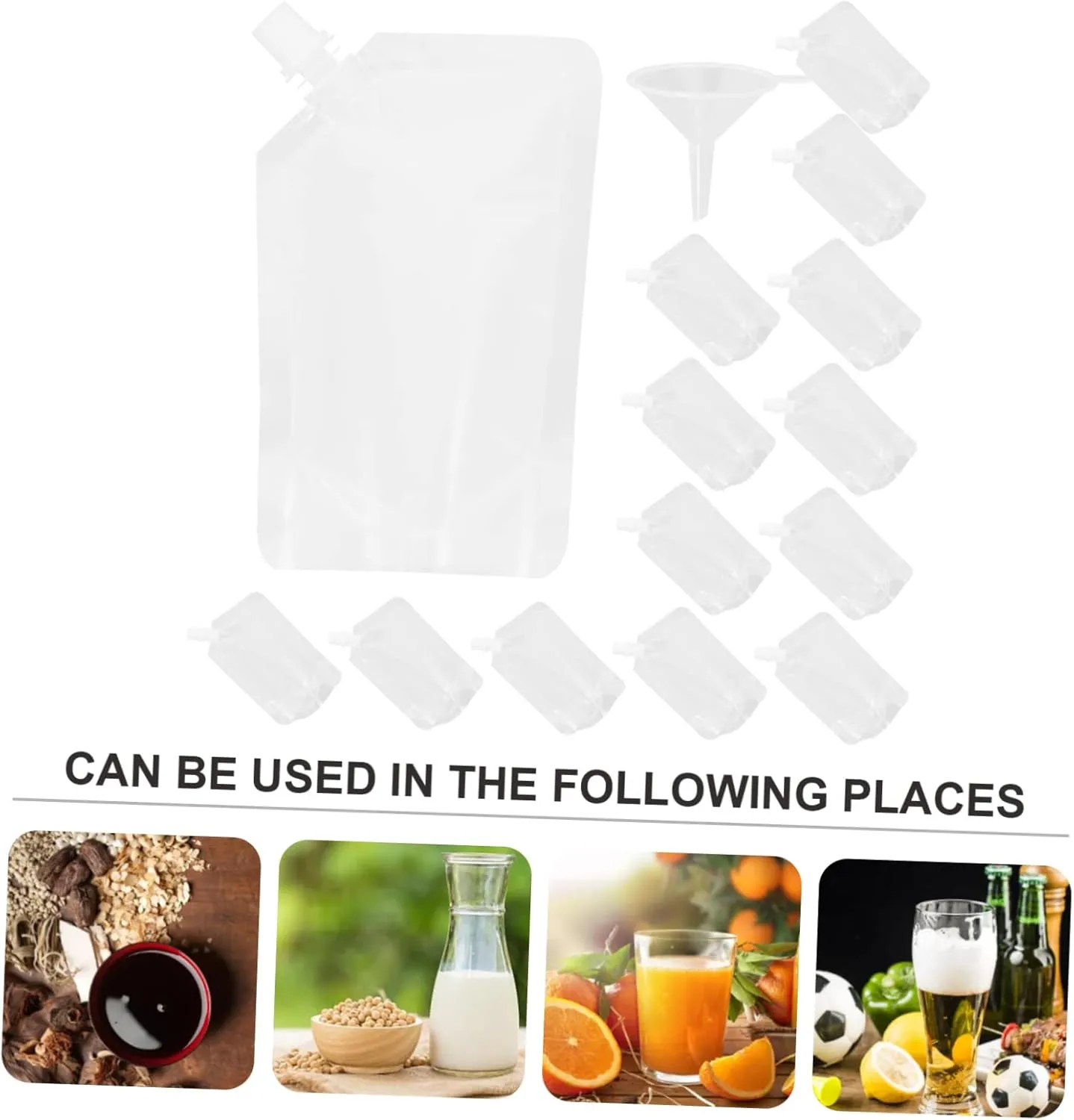 Plastic Milk Holders Leakproof Edible Oil Bag Plastic Bags for Juice Camping Hiking