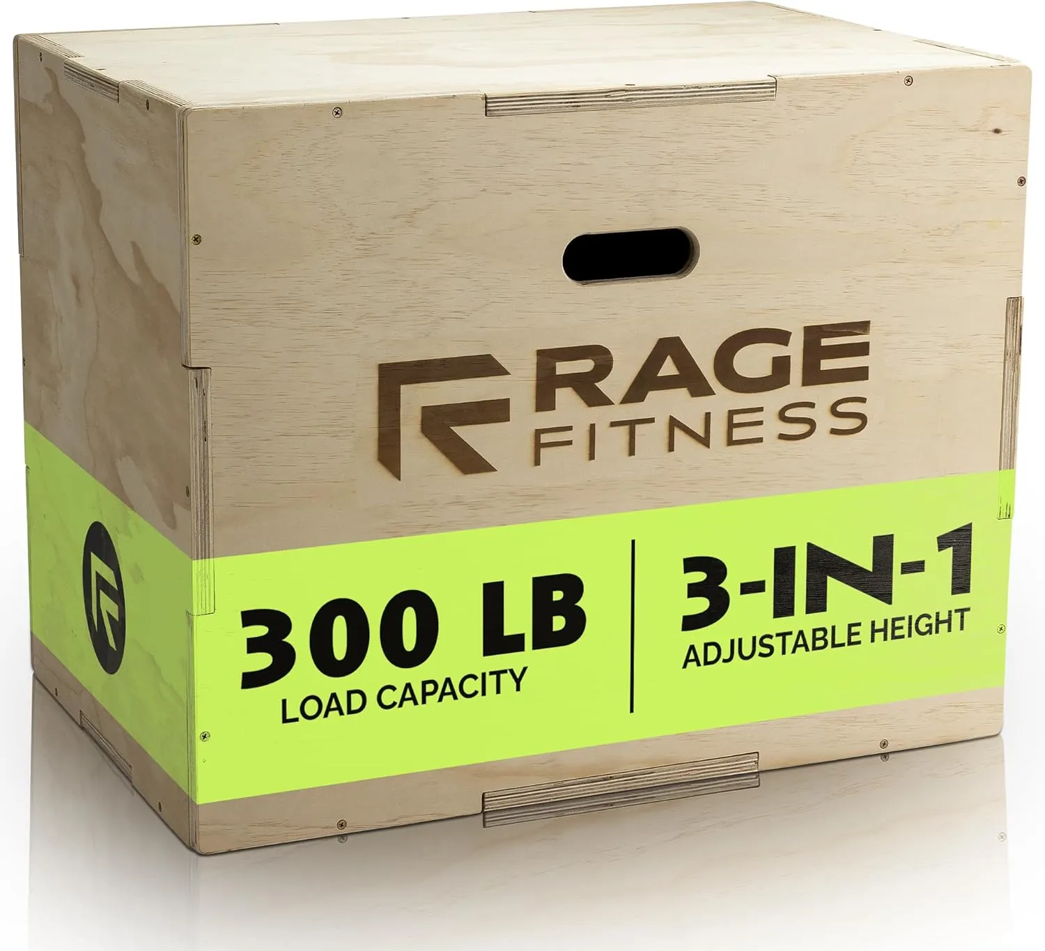 Plyo Cube, Wooden Plyo Box, 3 in 1 Plyo Jump Box, Jump Training Equipment, Workout Step Platform, Fitness Block for Home and Gym, 20’’ 24’’ 30’’