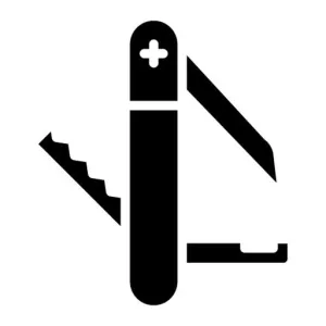 Pocket Knife Glyph Icon