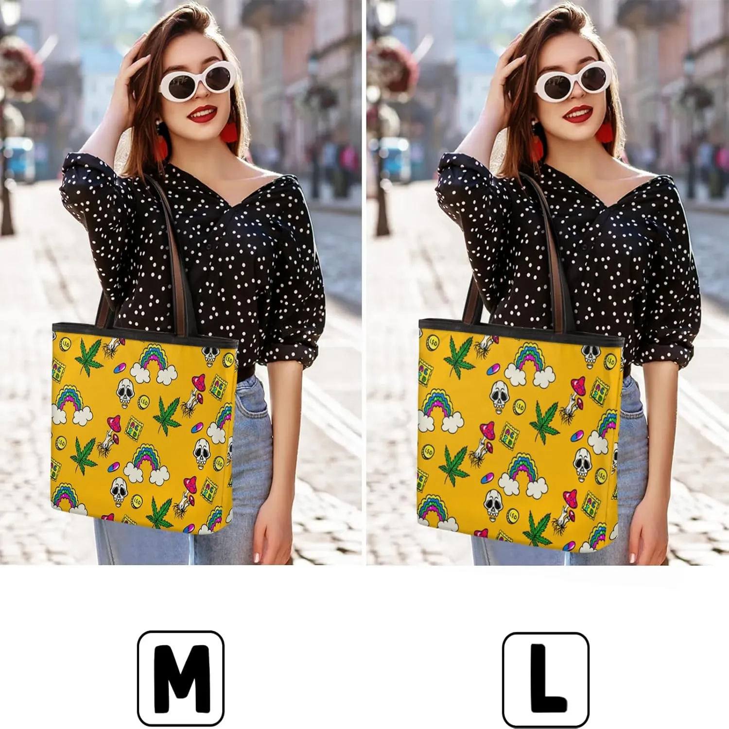 Poisonous Mushroom Skull Tote Bag for Women Womens Handbags Tote Bag for Work Shopping Travel Beach