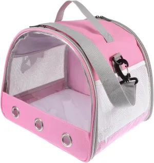POPETPOP Pet Bag Carrier for Travel Portable Hamster Cage Small Animal Sling Bag Easy-to-Clean Fabric Window for Observation