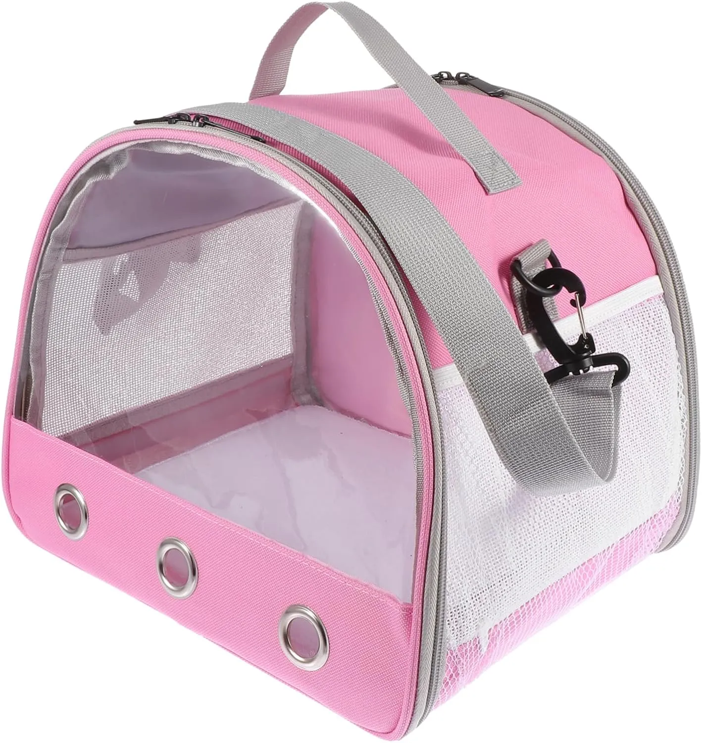 POPETPOP Pet Bag Carrier for Travel Portable Hamster Cage Small Animal Sling Bag Easy-to-Clean Fabric Window for Observation