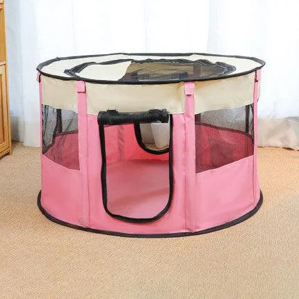 Portable Pet Haven: Versatile Oxford Cloth Crate For Pets by Dog Hugs Cat