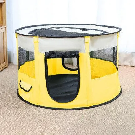 Portable Pet Haven: Versatile Oxford Cloth Crate For Pets by Dog Hugs Cat