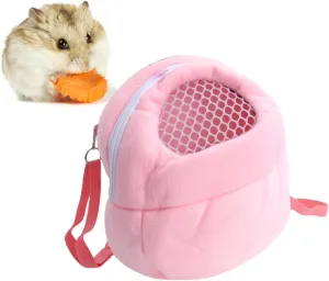 Portable Small Pet Handbag Carrier for Outdoor Travel Fluffy Pets Backpack with Mesh Panels for Breathability for Small Dogs and Cats Pink
