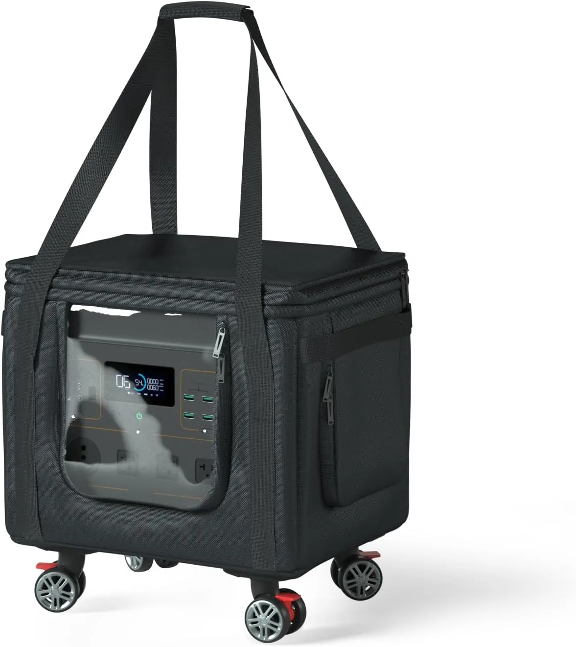 Power Station Bag,Easy to Carry,Water-Resistant, 360° Removable Wheels,Sailing Class -900D Waterproof Oxford Cloth - For1200W/1500W/1800W Power Stations - Perfect for Outdoor Activities & Travel