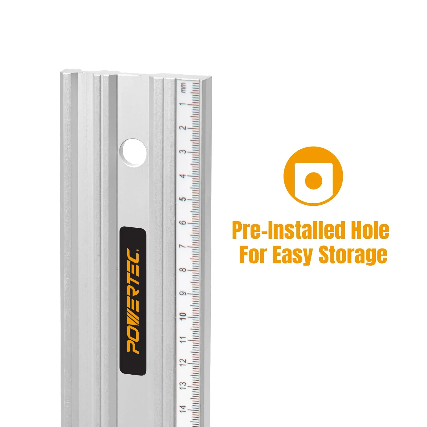 POWERTEC 24 Inch Machinist Aluminum Straight Edges, with .001'' Tolerance for Checking Surface Warp, Marking/Scribing Lines - Used w/Feeler Gauges for Automotive Repairs, Cylinder Head Checks (71227)