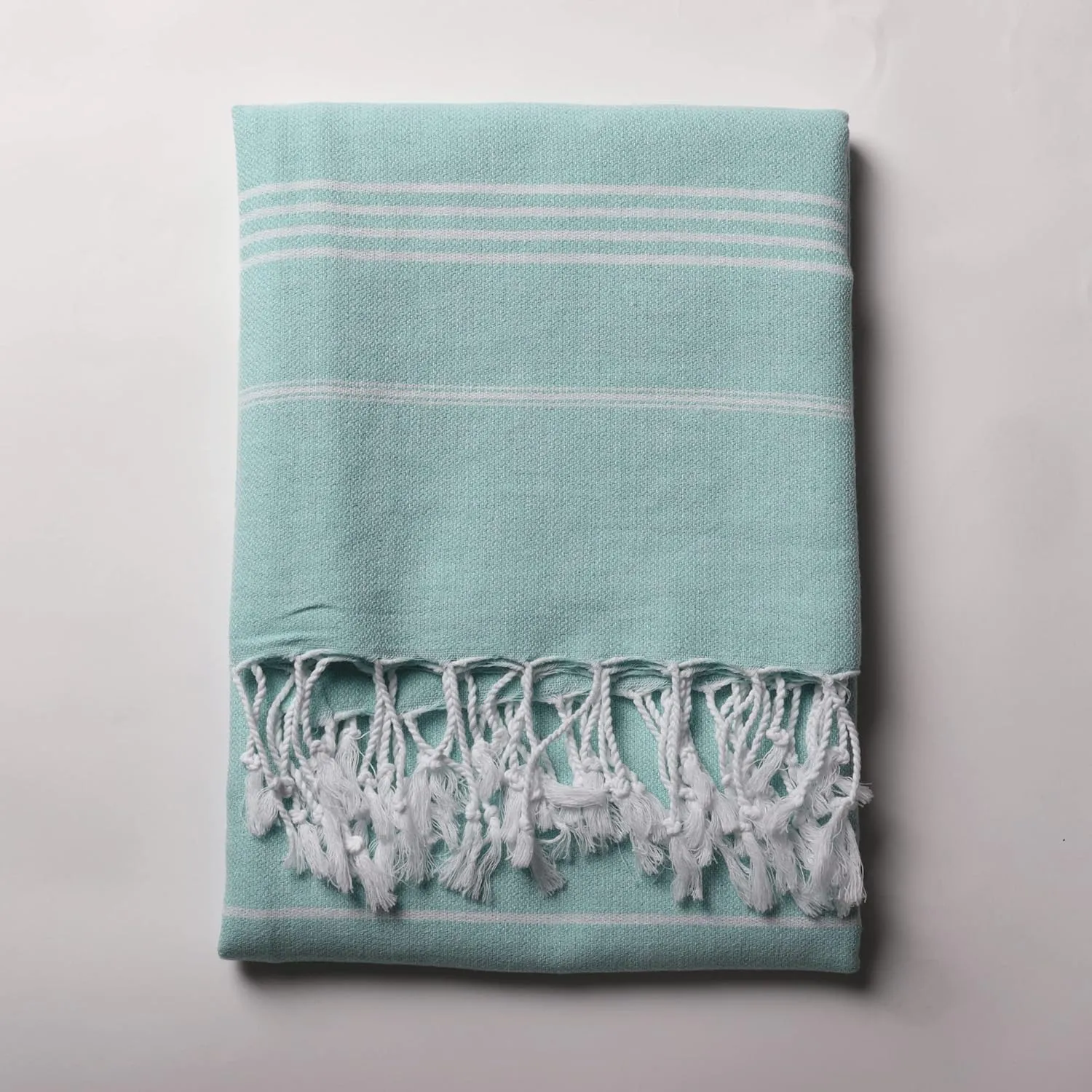 Puskul - Bulk Bachelorette Party Towels Pack of 10-100% Cotton Turkish Beach Towels for Bridesmaid Gift (Light Green)