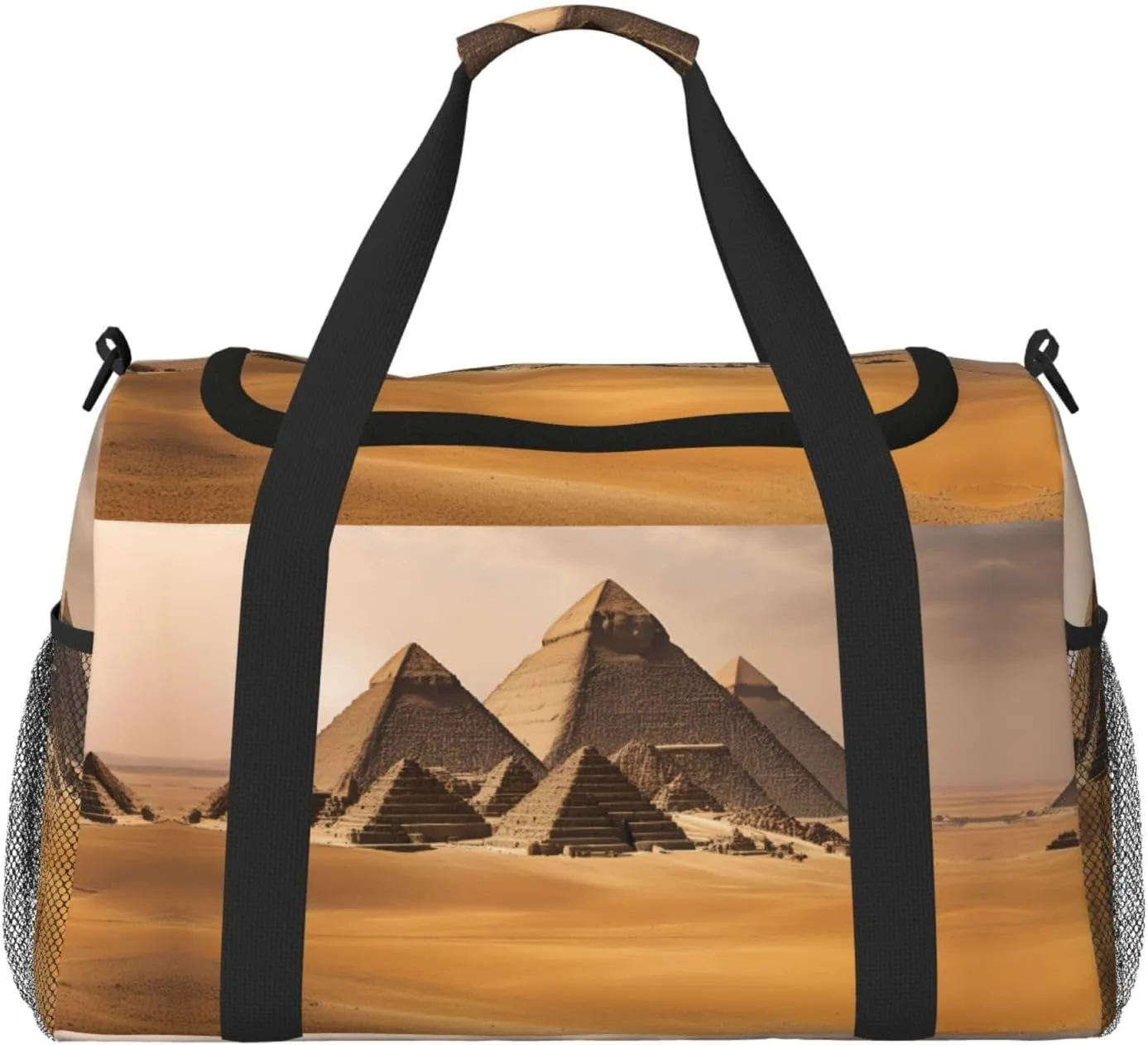 Pyramids of Egypt Print Weekender Bag Large Capacity Hand Travel Bag Carry On Tote Airplane Travel Tote