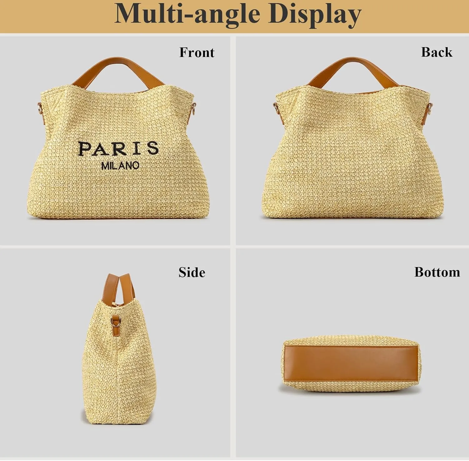 Quilted Tote Bag for Women, Soft Puffer Bag Lightweight Trendy Crossbody Bags Purse with Long Shoulder Strap