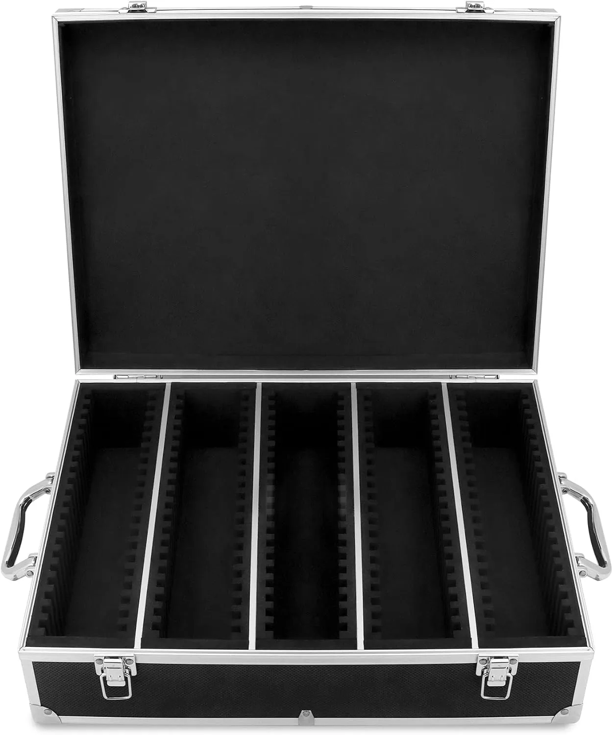 QWORK Coin Storage Box, 100 Graded Coin Slab Case, Trading Card Storage Box for PCGS, NGC & More, Coin Holder Display Case, Coin Collection Supplies, Black