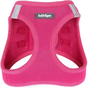 rabbitgoo Small Dog Harness, Step-in Soft Mesh Puppy Vest, Easy Walk with Safety Buckle, Breathable Reflective Pet Harness for Small Sized Dogs, Rose Red S