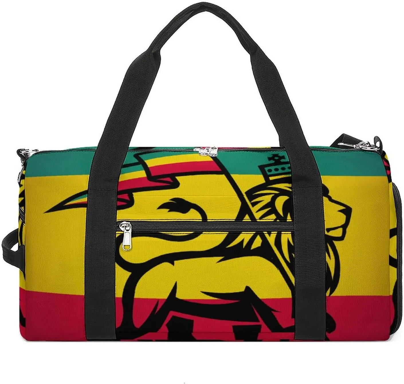 Rasta Lion with Sunglasses Fitness Bag with Large Capacity Backpack And Waterproof Bag