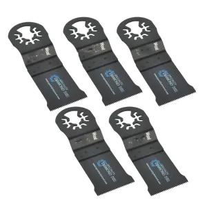 Replacement 5 Pack 35mm HCS Wood Cutting Multi-Tool Saw Blades Fits for Fein Multimaster Dremel Bosch Craftsman Ridgid Oscillating Tools for Versa Tool AB5A